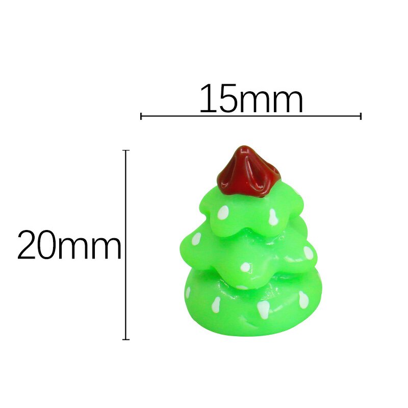 Christmas Food Resin Cabochon Factory - 3D Miniature Santa Snowman DIY