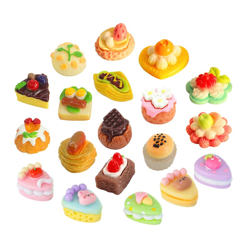 Dessert Resin Cabochon Factory - Donut Cake Bread Model Ornament Craft