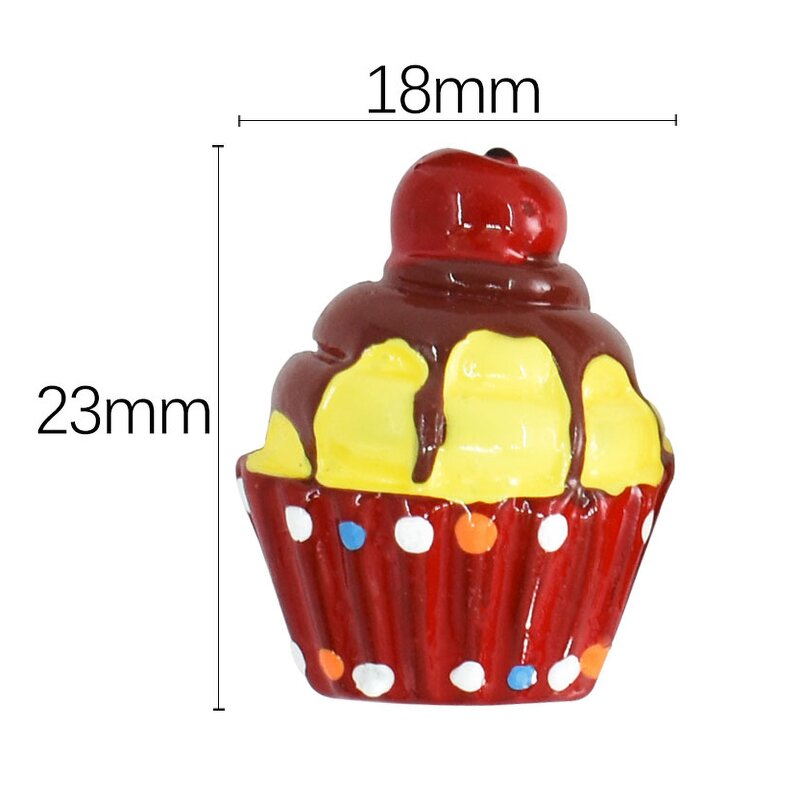 Animal Resin Cabochon Factory - Bear Strawberry Cake Miniature Food DIY