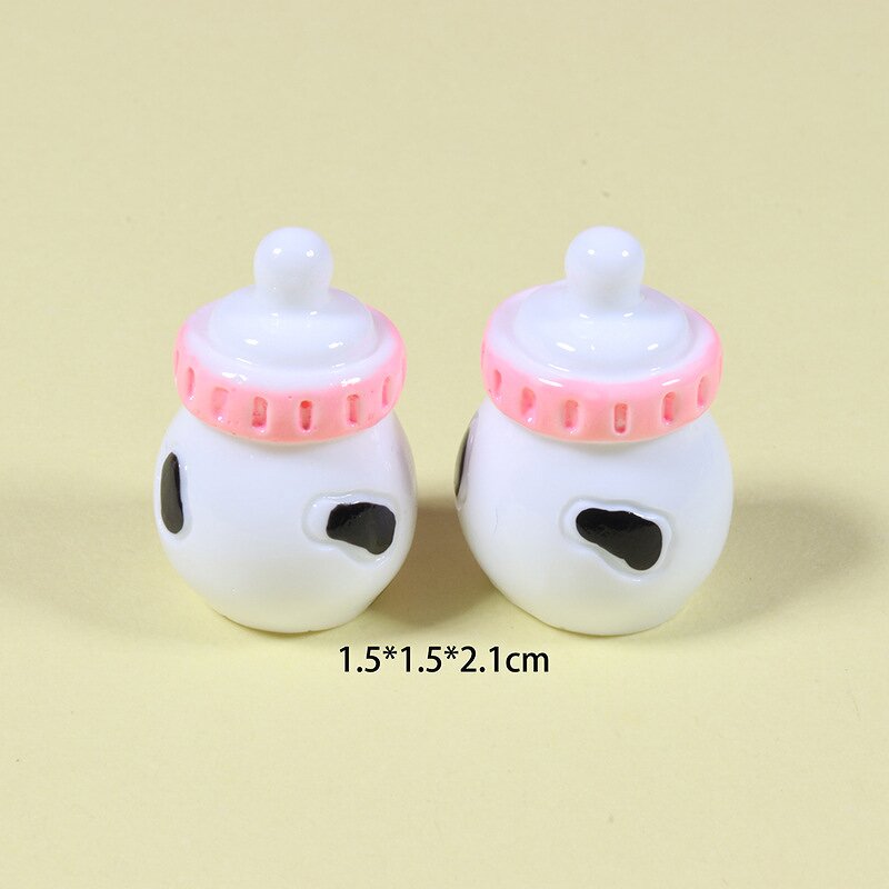 Dairy Cow Resin Charm Factory - Small 3D Miniature Infant Keyring