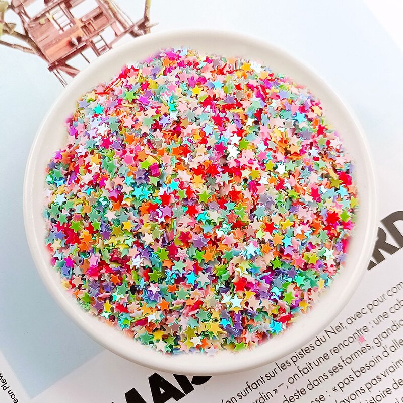 Star Sequins Supplier - Bulk 3mm 4mm PVC for Nail Art Craft
