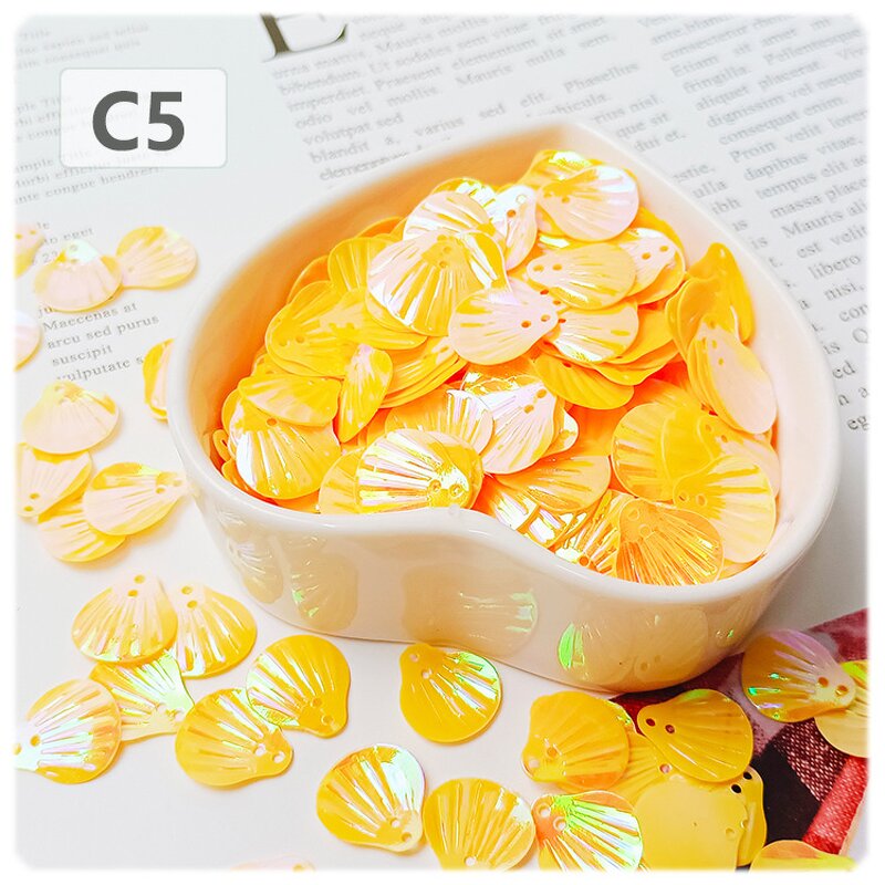 PVC Shell Sequins Manufacturer - 12mm Two Hole for Jewelry Making