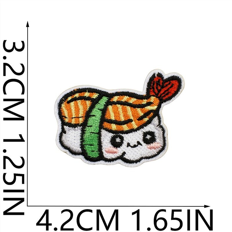 Mini Food Iron on Patches Factory - Ice Cream Fruit Candy Sushi Design