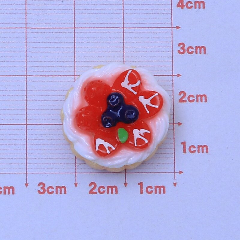 Fruit Cake Resin Charm Factory - 3D Fake Food Mold Keyring Accessories