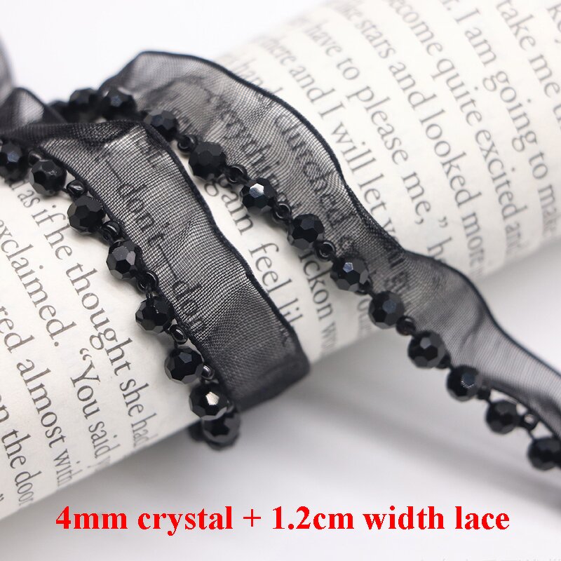 Guipure Lace Trim Factory - White Black Crystal Tape Clothing Decoration