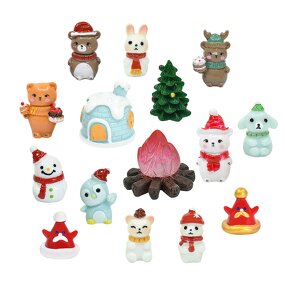 Christmas Resin Cabochon Manufacturer - 3D Miniature Animal House Decoration
