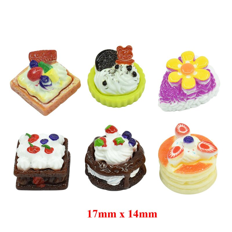 Artificial Food Resin Cabochon Manufacturer - Hand Paint Cake Bread Charm