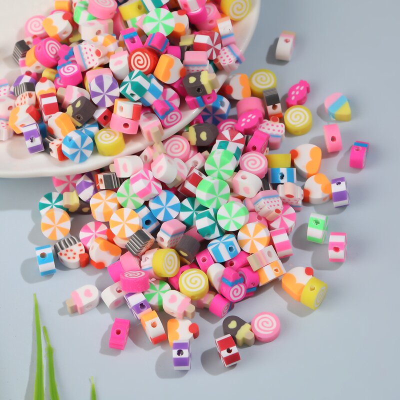 Polymer Clay Beads Factory - Bulk 10mm Fruit Animal Charms DIY