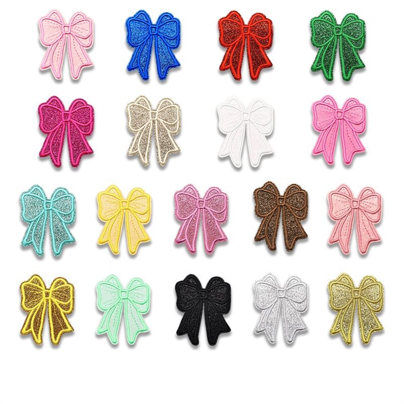 Iron on Patches Manufacturer - Heat Press Glitter Star Bow for Clothes