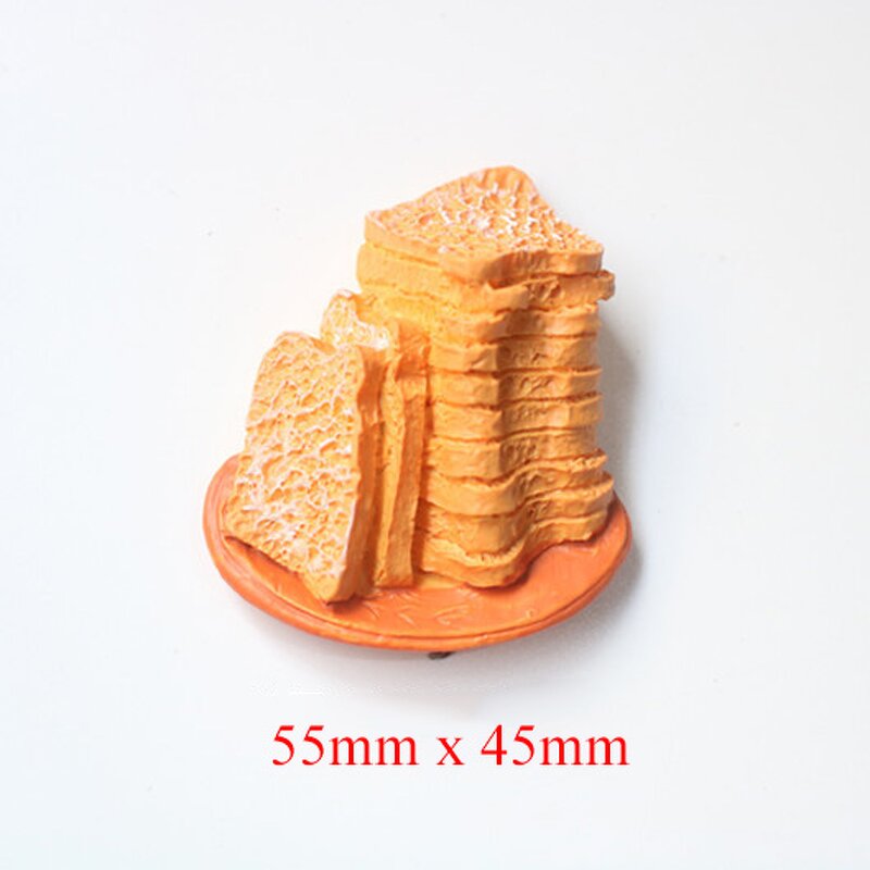 Bread Resin Cabochon Manufacturer - Miniature Fake Design for Fridge Magnet