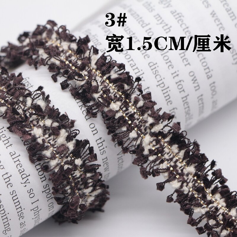 Tweed Lace Trim Factory - 1.5cm Width Woman Clothing Hat Accessories