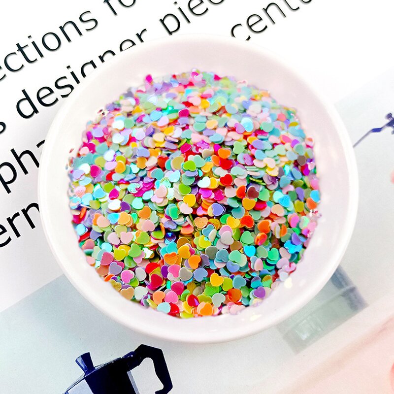 Mini Heart Sequins Manufacturer - Bulk 3mm 4mm for Craft Filling Accessories