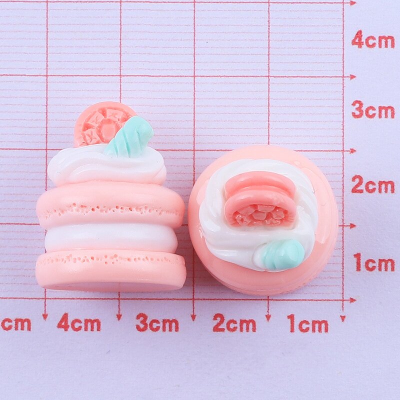 Cake Resin Charm Manufacturer - Round Triangle Shape Keyring Part DIY