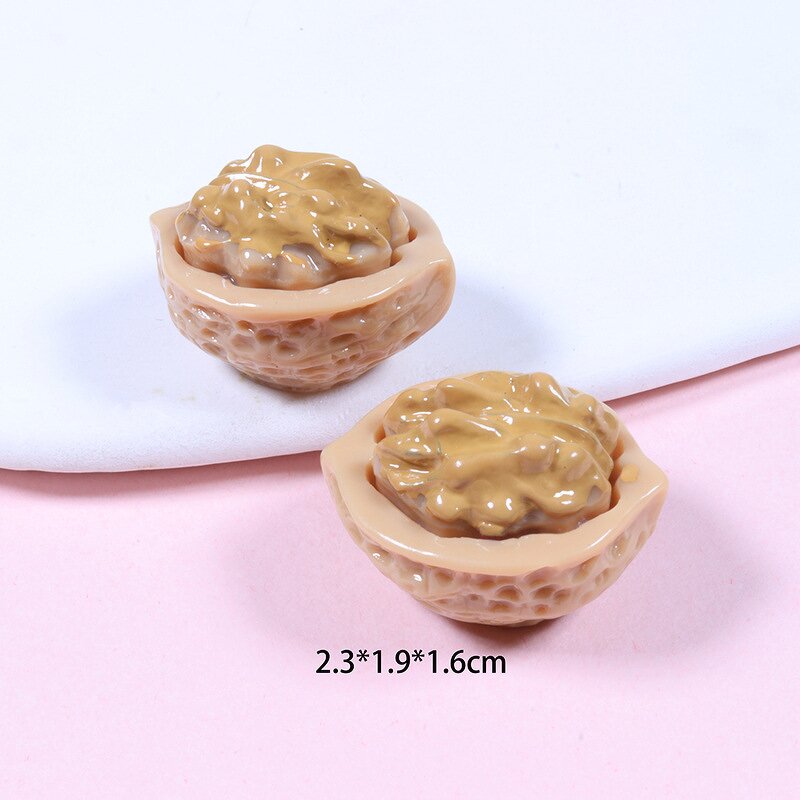 Nut Resin Charm Manufacturer - 3D Artificial Shape Keyring Pendant DIY