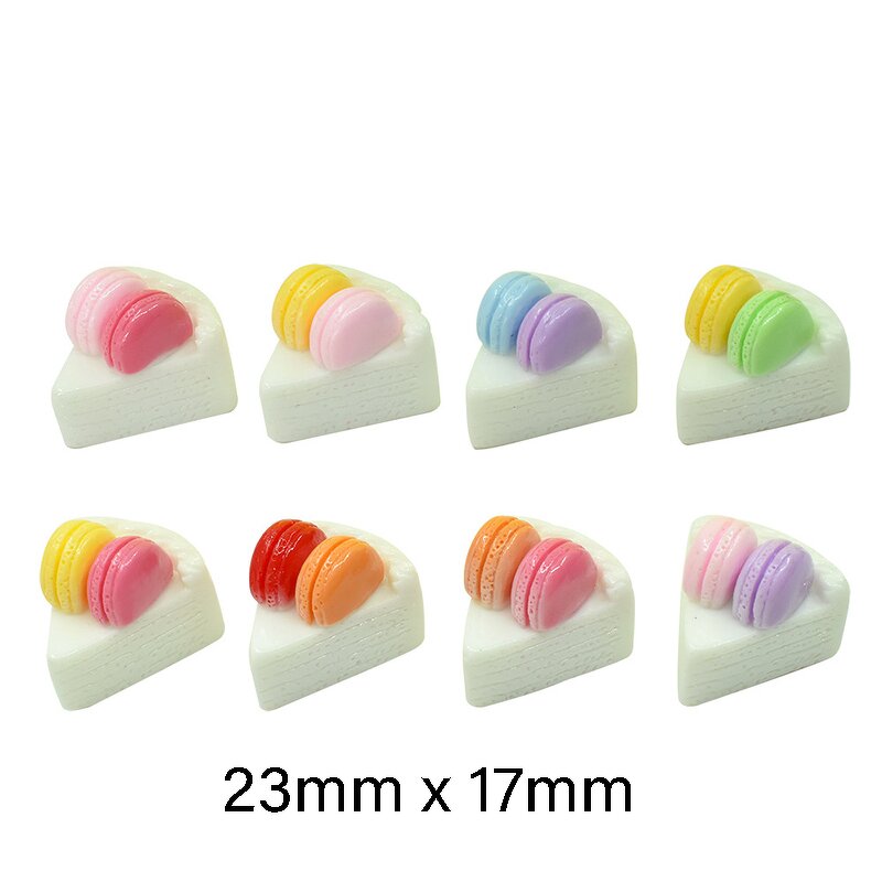 Macaron Resin Charm Factory - Triangle Crepe Roll Cake Keychain DIY