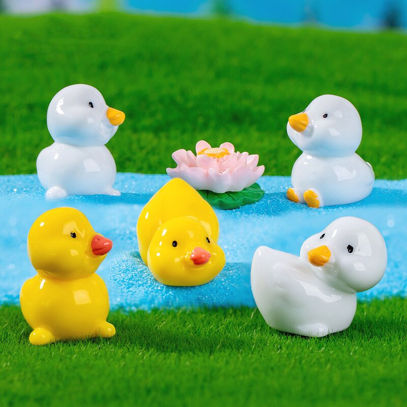 Duck Resin Charm Manufacturer - Kawaii White Yellow Animal DIY Accessories