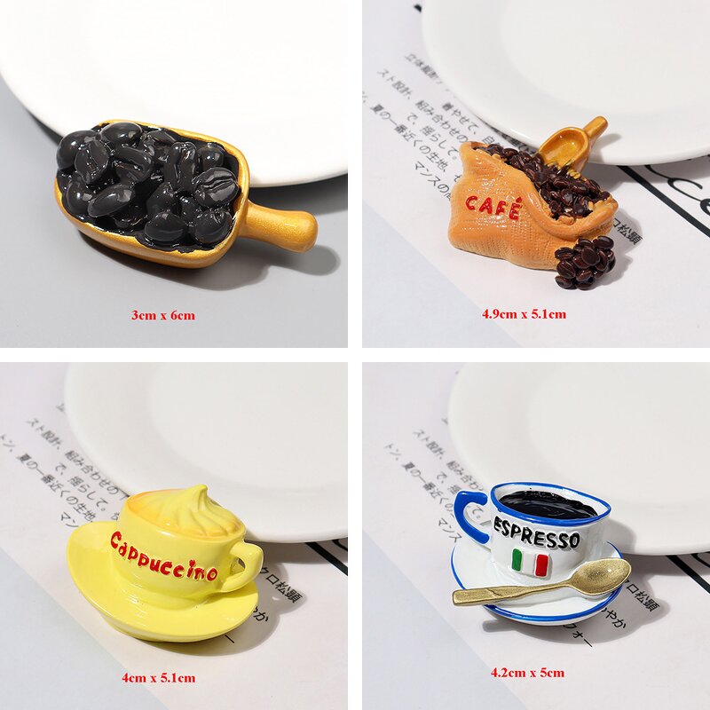 Coffee Resin Cabochon Factory - Miniature Cup Bread Design DIY Charm