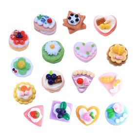 Fruit Cake Resin Charm Factory - 3D Fake Food Mold Keyring Accessories