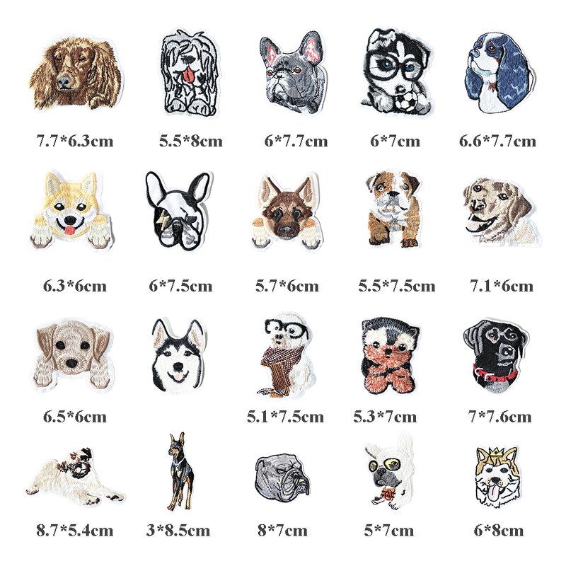 Custom Iron on Patches Manufacturer - Pet Dog Design Felt Fabric DIY