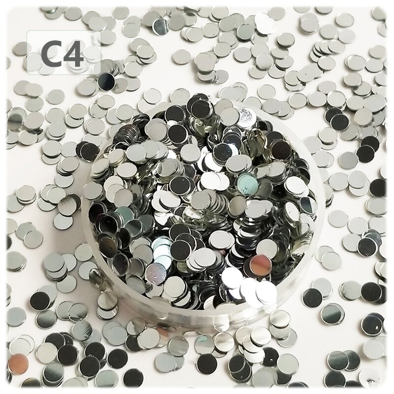Mini PVC Sequins Factory - 3mm No Hole for Nail Art DIY Decoration