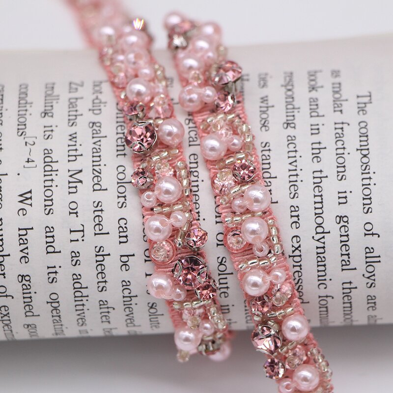Pearl Lace Trim Manufacturer - 1.2cm Width Crystal for Clothes Shoes