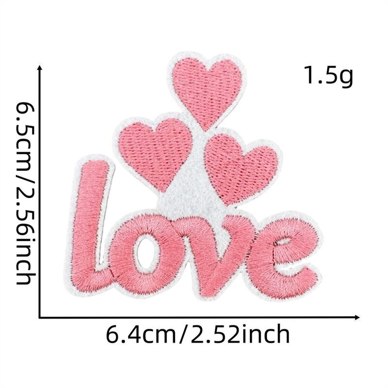 Valentine Iron on Patches Manufacturer - Pink Theme Gift Wedding Party