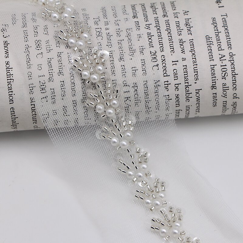 Beaded Lace Trim Factory - Custom Hand Sewing Sequin Mesh Collar