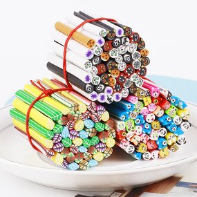 Polymer Clay Stick Factory - 5cm Fruit Animal Stick for DIY Craft