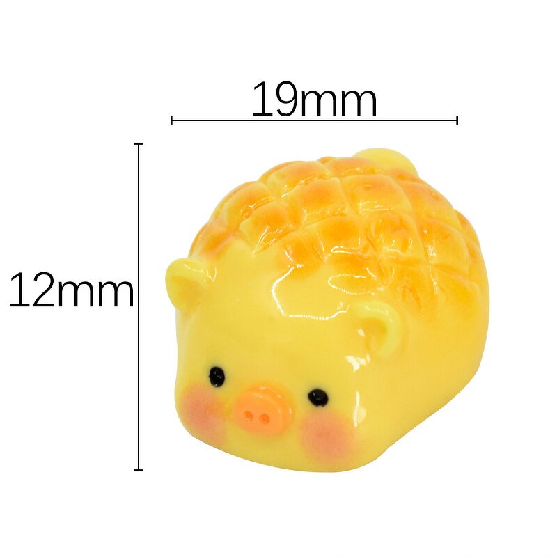 Food Resin Cabochon Manufacturer - OEM/ODM 3D Donut Bread Animal Charm