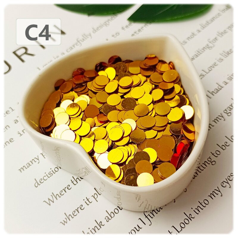 PVC Sequins Manufacturer - Bulk Custom 6mm Round Flat for Phone Case Decoration