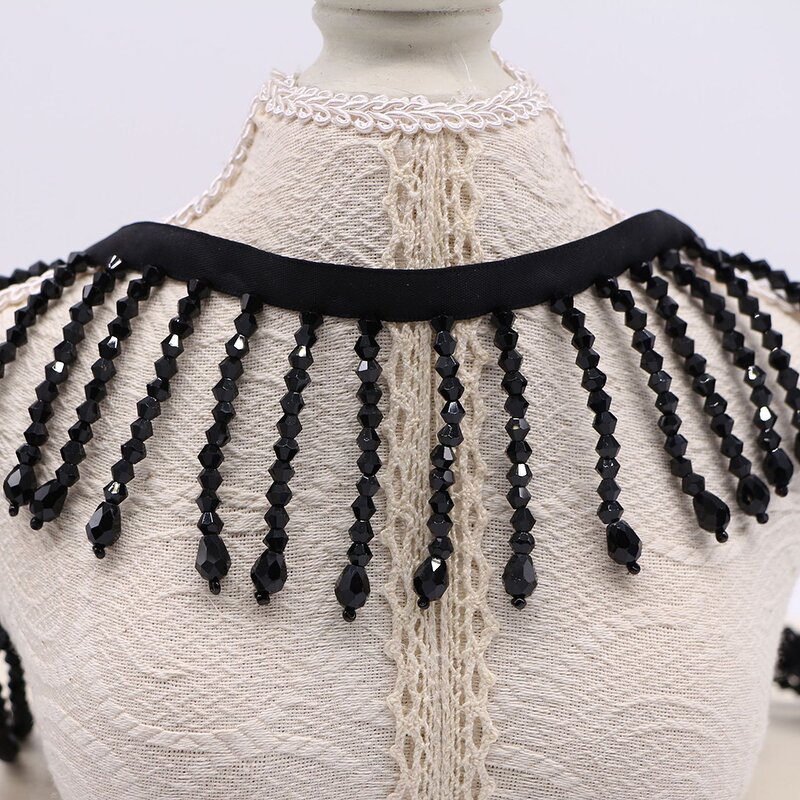Tassel Trim Manufacturer - 5.5cm Fringe Crystal Bead Curtain Decoration