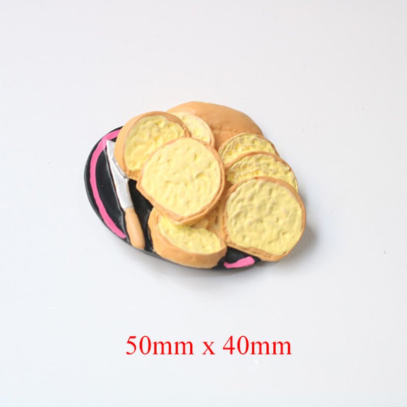 Bread Resin Cabochon Manufacturer - Miniature Fake Design for Fridge Magnet