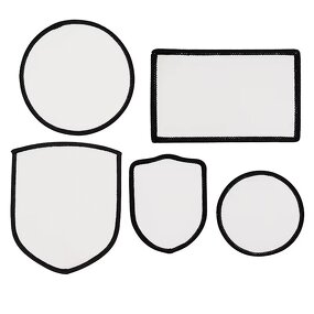 Blank Iron on Patches Factory - White Heat Transfer Print Embroidery