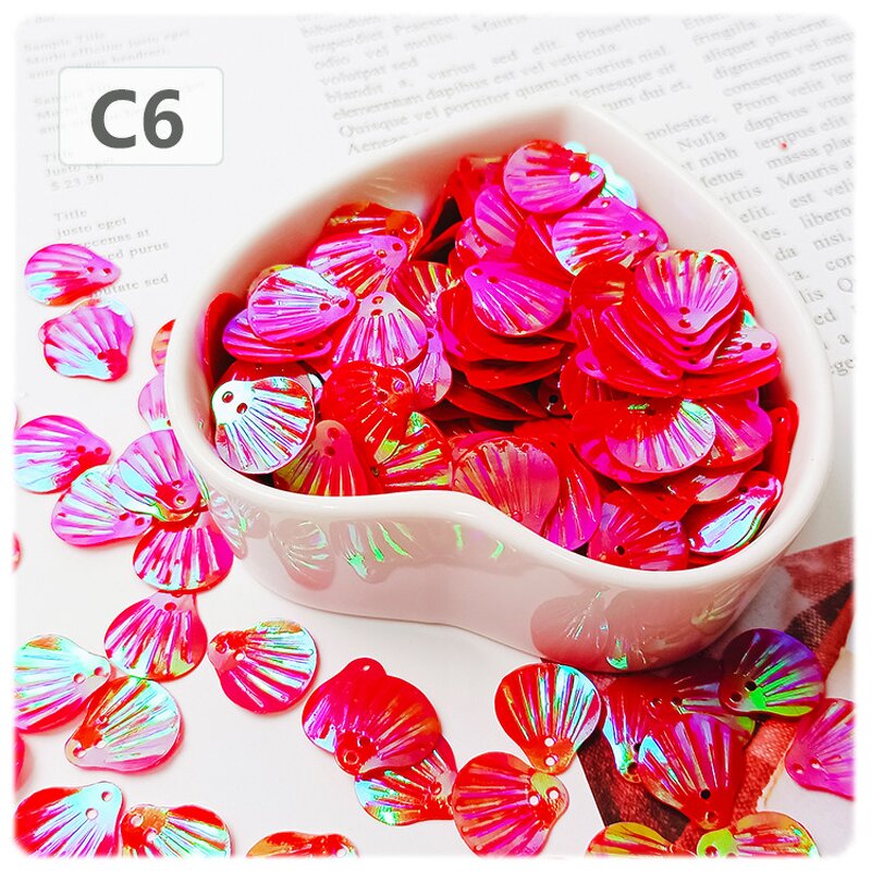 PVC Shell Sequins Manufacturer - 12mm Two Hole for Jewelry Making