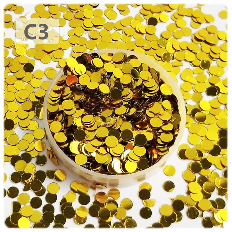 Mini PVC Sequins Factory - 3mm No Hole for Nail Art DIY Decoration