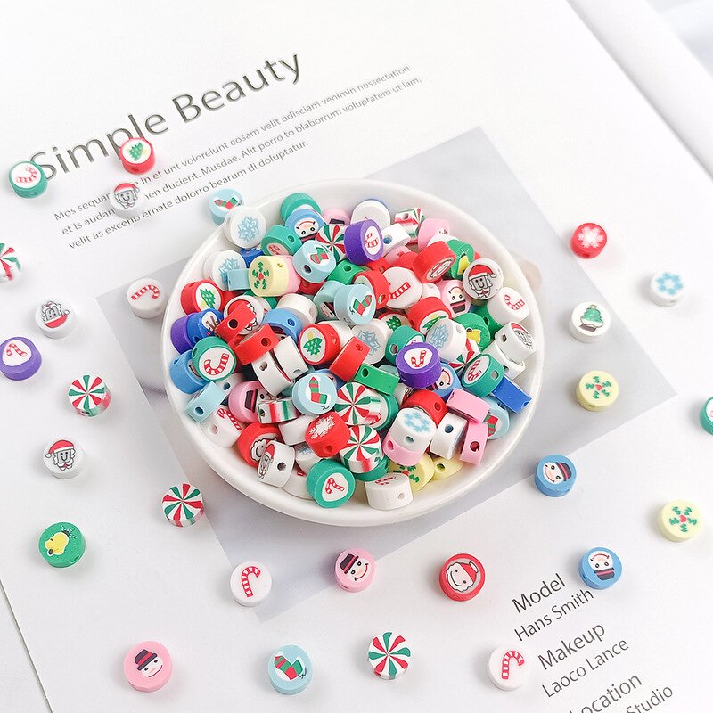 Polymer Clay Beads Factory - 10mm Star Heart Loose Bead for Jewelry