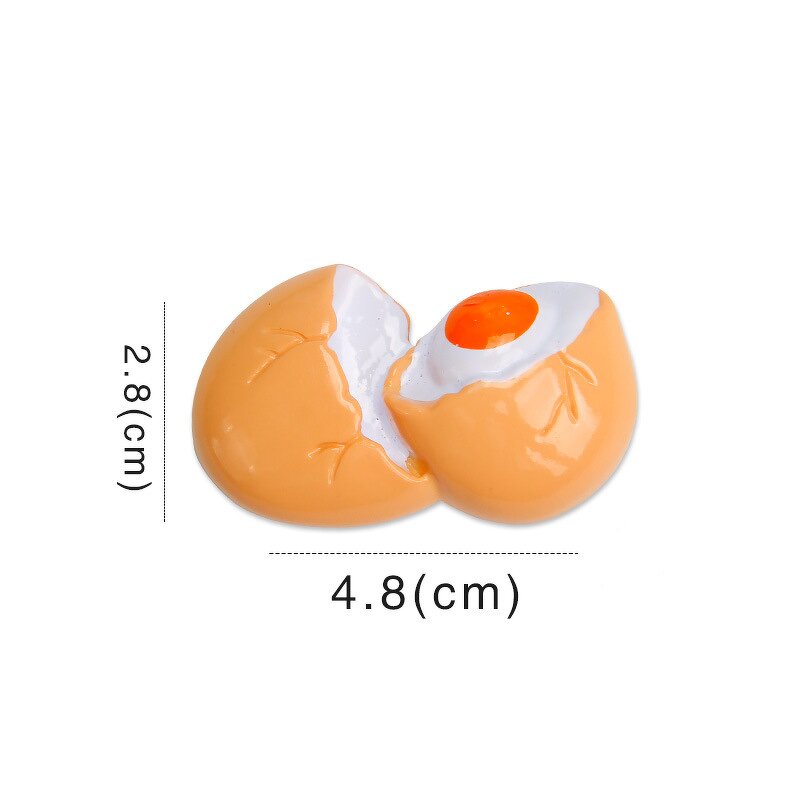 Fried Egg Resin Cabochon Manufacturer - Large Flatback Charm for Keychain