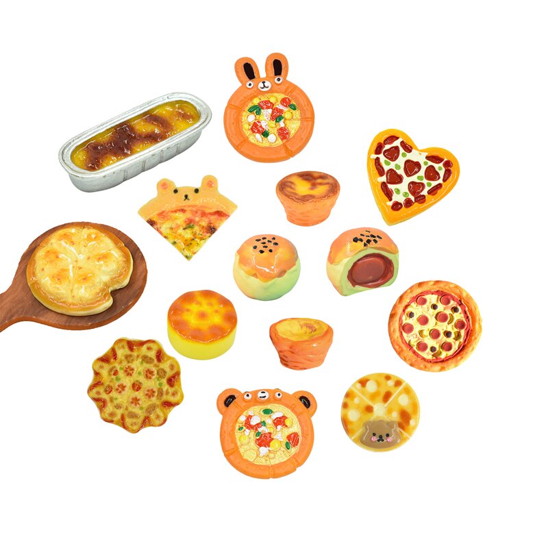 Pizza Resin Cabochon Manufacturer - Custom Artificial Food Flatback DIY