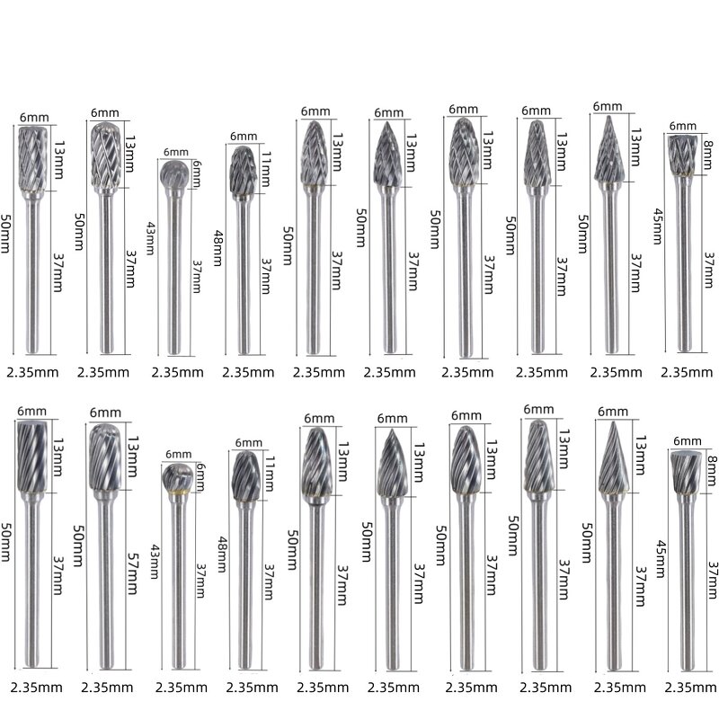 Tungsten Carbide Burr Manufacturer - 2.35mm Shank Double Cut Rotary Tool