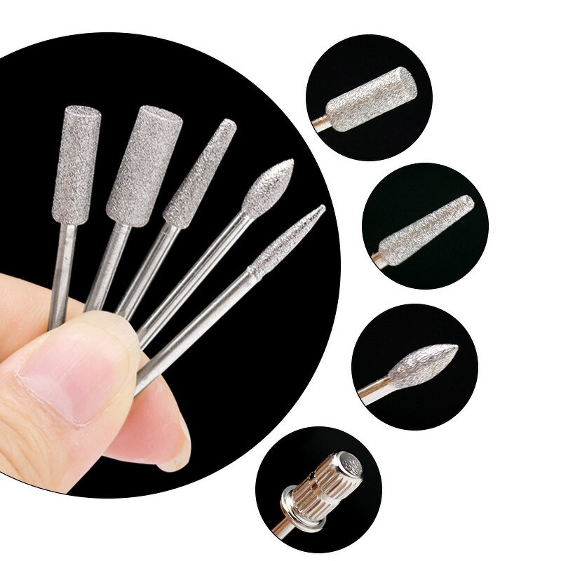 Nail Drill Bits Factory - 12pcs Electric Nail File Polishing Tips