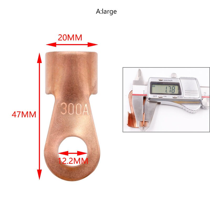 Wire Terminals Factory - OT Series Red Copper Bare Nose Lugs