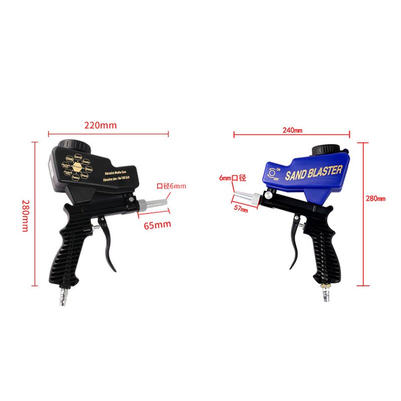 Sandblasting Gun Manufacturer - Portable Gravity Pneumatic Handheld Set