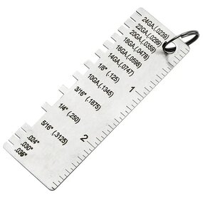 Welding Gauge Factory - Stainless Steel Sheet Thickness Inspection Ruler