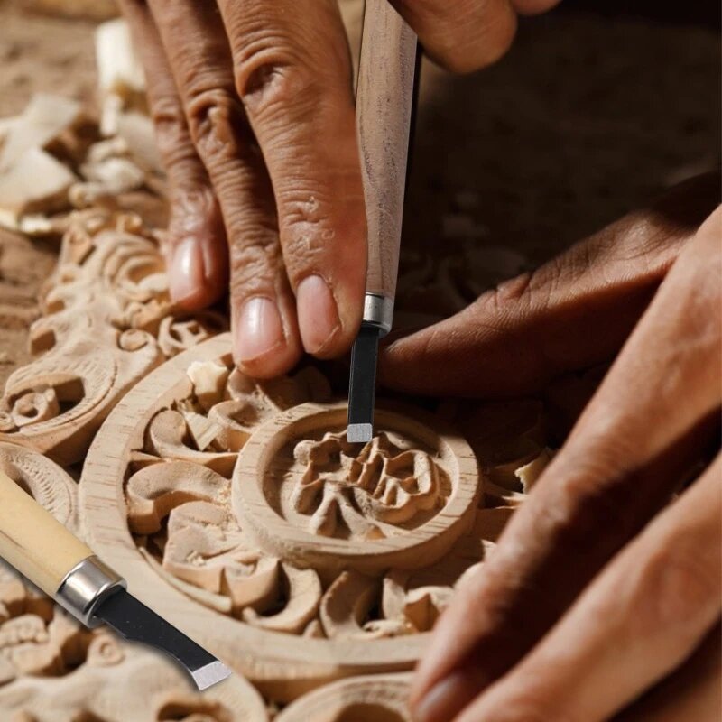 Wood Carving Chisels Manufacturer - 12pcs Set for Basic Cutting Detailed