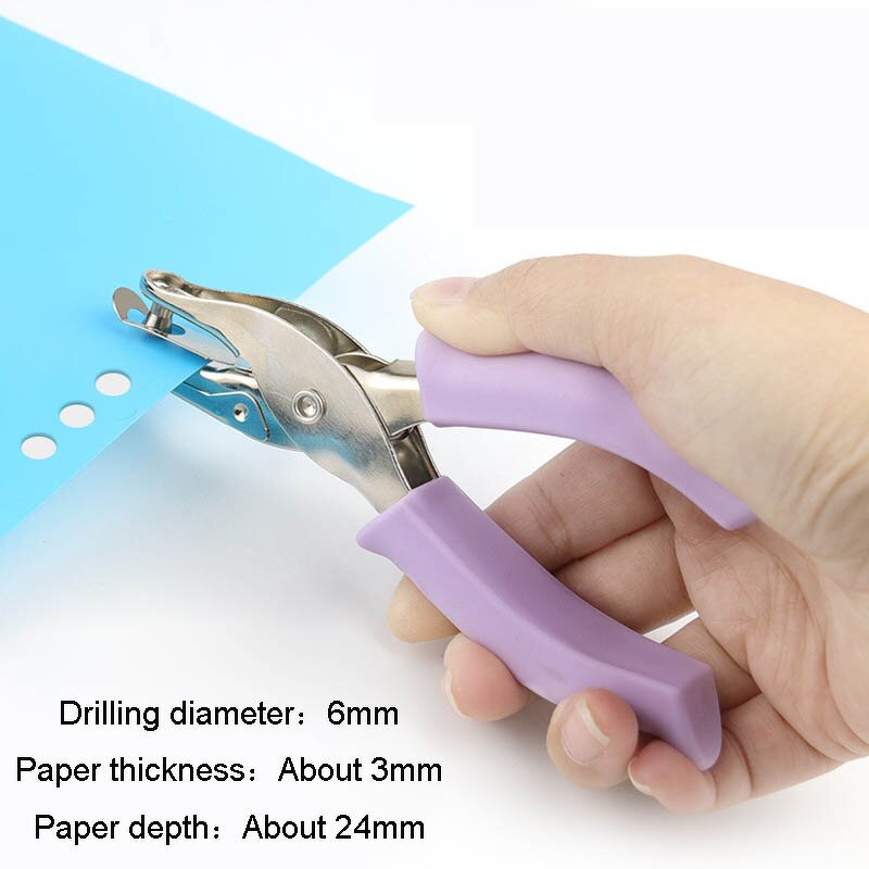 Paper Punch Factory - Handheld Circle Hole DIY Craft Shape Cutter