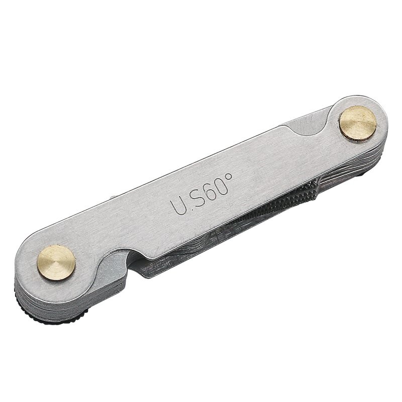 Thread Gauge Factory - Stainless Steel US 60 Degree 30pcs Pitch Gage