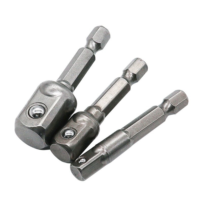 Drill Socket Adapter Factory - 8pcs Hex to Square Converter Extension