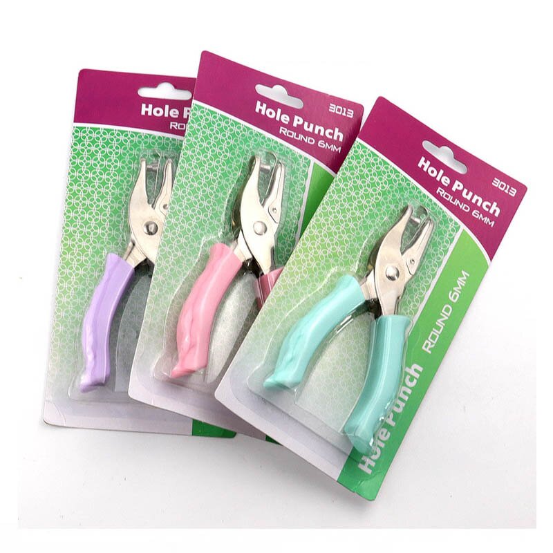 Paper Punch Factory - Handheld Circle Hole DIY Craft Shape Cutter