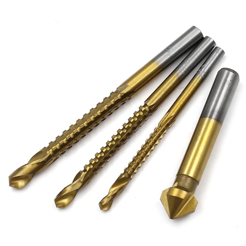 Step Drill Bit Set Manufacturer - 7PCs HSS Straight Groove Composite Tap
