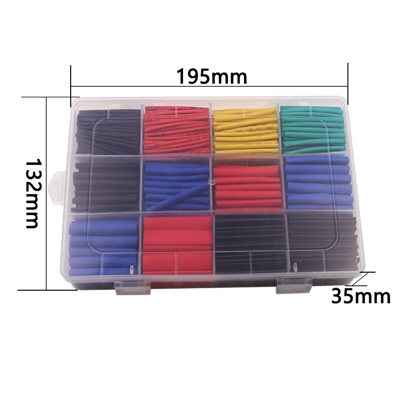 Heat Shrink Tubing Manufacturer - 750pcs Thermoresistant Connection Sleeving